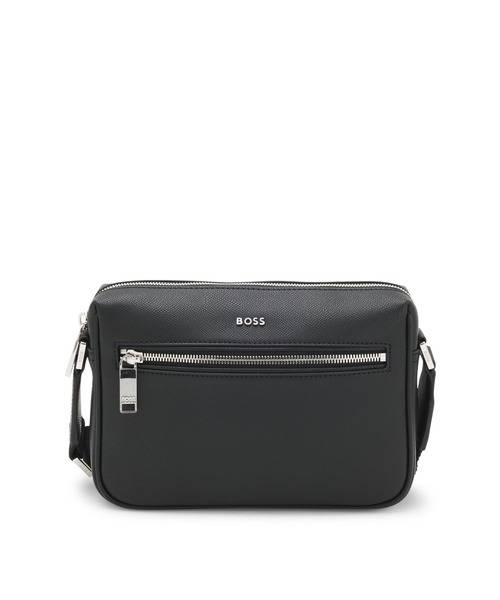 クロスボディバック　ブラック 本革 ショルダー クロスボディ メンズ バッグ, 👝 【ブラック】 1色