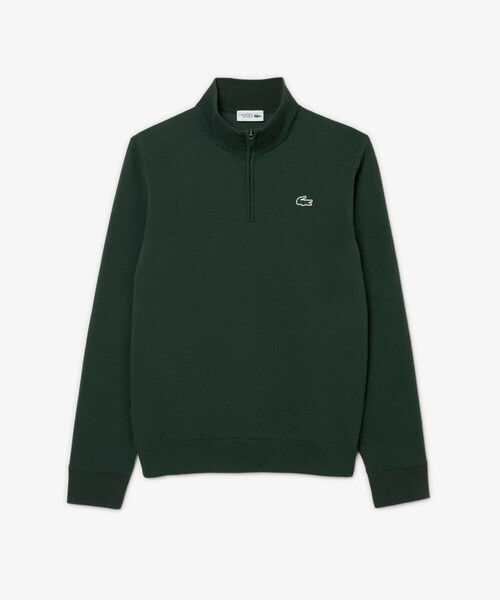 LACOSTE(ラコステ)の「防風 ウールブレンドハーフジップゴルフセーター(ニット/セーター・メンズ・ダークグリーン/ネイビー・3/4/5)」の5枚目の写真