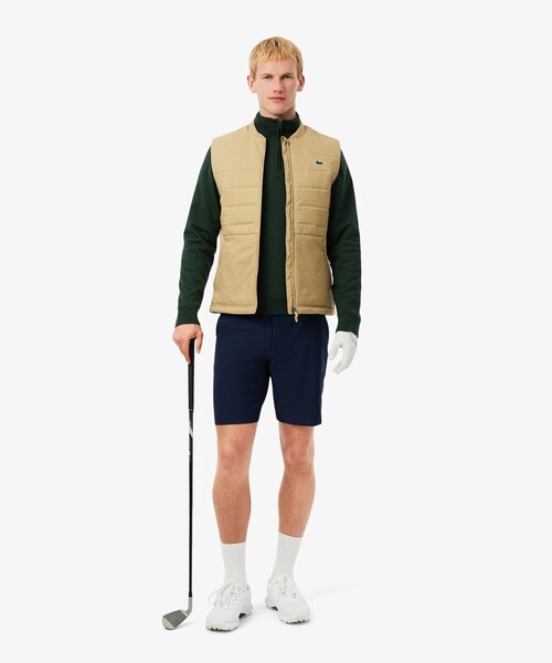 LACOSTE(ラコステ)の「防風 ウールブレンドハーフジップゴルフセーター(ニット/セーター・メンズ・ダークグリーン/ネイビー・3/4/5)」の7枚目の写真