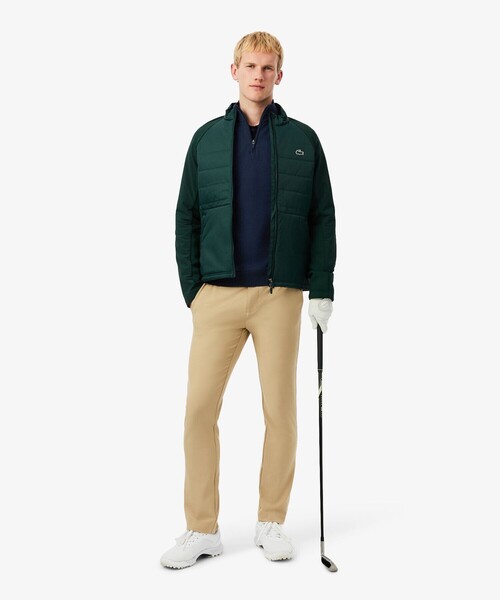 LACOSTE(ラコステ)の「防風 ウールブレンドハーフジップゴルフセーター(ニット/セーター・メンズ・ダークグリーン/ネイビー・3/4/5)」の12枚目の写真