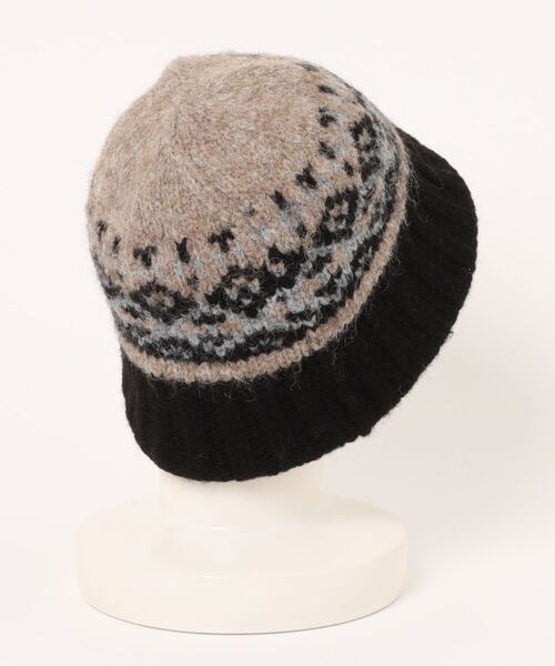 Burner（バーナー）の「【CHI SELECT】フェアアイル柄　ニットハット　chi-bosi-29-19（ハット・レディース・ブラック系その他/レッド系その他/ベージュ系その他/ブラウン系その他/グレー系その他・FREE）」の12枚目の写真