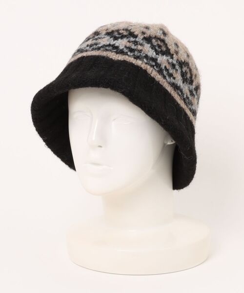 Burner（バーナー）の「【CHI SELECT】フェアアイル柄　ニットハット　chi-bosi-29-19（ハット・レディース・ブラック系その他/レッド系その他/ベージュ系その他/ブラウン系その他/グレー系その他・FREE）」の13枚目の写真