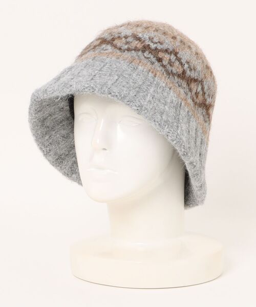 Burner（バーナー）の「【CHI SELECT】フェアアイル柄　ニットハット　chi-bosi-29-19（ハット・レディース・ブラック系その他/レッド系その他/ベージュ系その他/ブラウン系その他/グレー系その他・FREE）」の14枚目の写真