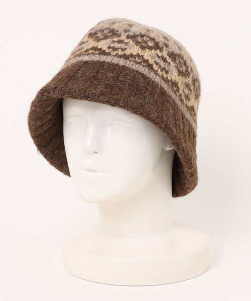 Burner（バーナー）の「【CHI SELECT】フェアアイル柄　ニットハット　chi-bosi-29-19（ハット・レディース・ブラック系その他/レッド系その他/ベージュ系その他/ブラウン系その他/グレー系その他・FREE）」の15枚目の写真