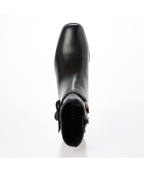 Pitti（ピッティ）の「ノットリボン2WAYショートブーツ（ブーツ・レディース・ダークブラウン/ブラック系その他6/ブラック・S/L/M）」の12枚目の写真