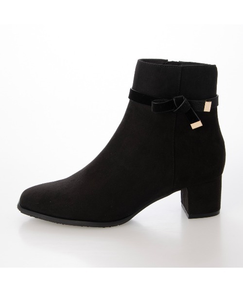 Pitti（ピッティ）の「ノットリボン2WAYショートブーツ（ブーツ・レディース・ダークブラウン/ブラック系その他6/ブラック・S/L/M）」の18枚目の写真