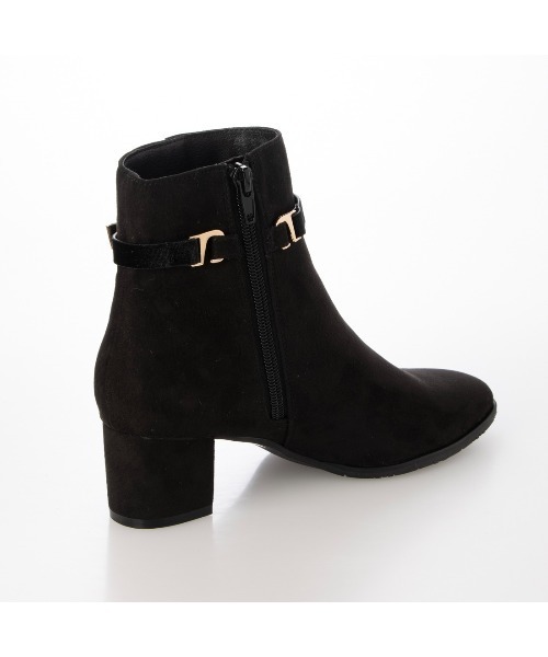 Pitti（ピッティ）の「ノットリボン2WAYショートブーツ（ブーツ・レディース・ダークブラウン/ブラック系その他6/ブラック・S/L/M）」の19枚目の写真