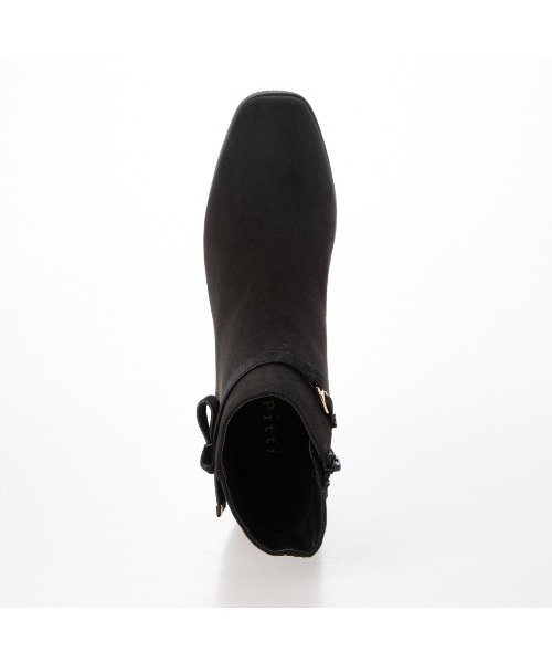 Pitti（ピッティ）の「ノットリボン2WAYショートブーツ（ブーツ・レディース・ダークブラウン/ブラック系その他6/ブラック・S/L/M）」の20枚目の写真