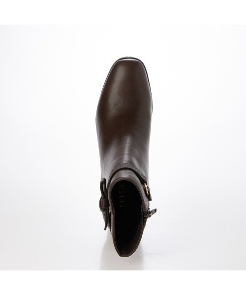 Pitti（ピッティ）の「ノットリボン2WAYショートブーツ（ブーツ・レディース・ダークブラウン/ブラック系その他6/ブラック・S/L/M）」の8枚目の写真