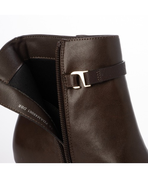 Pitti（ピッティ）の「ノットリボン2WAYショートブーツ（ブーツ・レディース・ダークブラウン/ブラック系その他6/ブラック・S/L/M）」の10枚目の写真