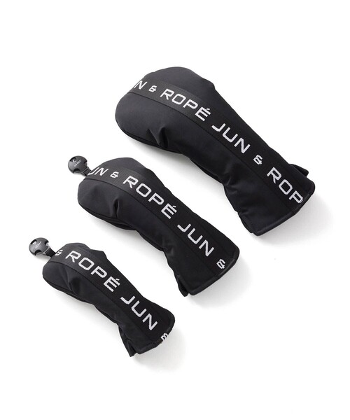 JUN&ROPE'（ジュンアンドロペ）の「ロゴテープフェアウェイ用ヘッドカバー/ユニセックス（ゴルフグッズ・レディース・ブラック・FREE）」の3枚目の写真
