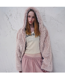 Champagne Fur Jacket PINK