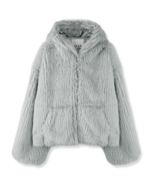 AVANDRESS(アバンドレス )の「Champagne Fur Jacket PINK(ムートンコート・レディース・PINK・FREE)」の6枚目の写真