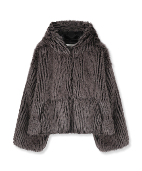 AVANDRESS(アバンドレス )の「Champagne Fur Jacket PINK(ムートンコート・レディース・PINK・FREE)」の7枚目の写真