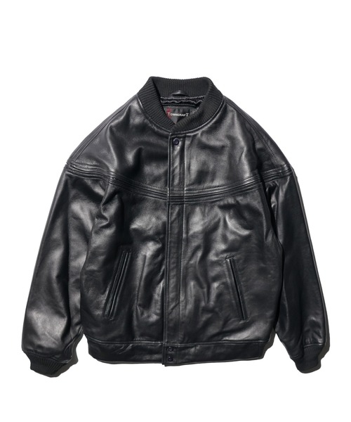 TOWNCRAFT（タウンクラフト）の「TOWNCRAFT / タウンクラフト LEATHER DERBY JACKET レザー ダービージャケット シープレザー（ブルゾン・メンズ・ブラック・MEDIUM/LARGE）」の7枚目の写真