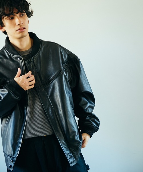 TOWNCRAFT(タウンクラフト)の「TOWNCRAFT / タウンクラフト LEATHER DERBY JACKET レザー ダービージャケット シープレザー(ブルゾン・メンズ・ブラック・MEDIUM/LARGE)」の20枚目の写真