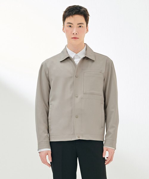 CHASECULT(チェイスカルト)の「男性モダントラッカージャケット-DARK4112B0X(デニムジャケット・メンズ・Beige・100/105/95)」の1枚目の写真