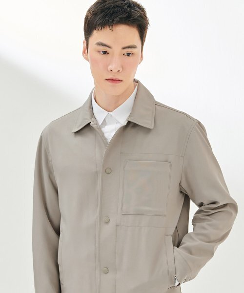 CHASECULT(チェイスカルト)の「男性モダントラッカージャケット-DARK4112B0X(デニムジャケット・メンズ・Beige・100/105/95)」の2枚目の写真