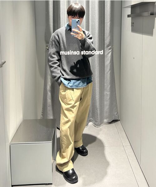 MUSINSA STANDARD（ムシンサスタンダード）の「リラックスデニムシャツ [ミディアムインディゴ]（シャツ/ブラウス・メンズ・その他・X-LARGE/XX-LARGE/LARGE/MEDIUM/SMALL）」の20枚目の写真