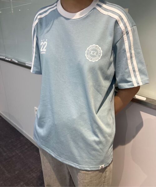 THE GREEN LAB（ザグリーンラボ）の「サッカーフットボール配色半袖Tシャツ[レッド]（Tシャツ/カットソー・レディース・その他・SMALL/LARGE/MEDIUM）」の17枚目の写真