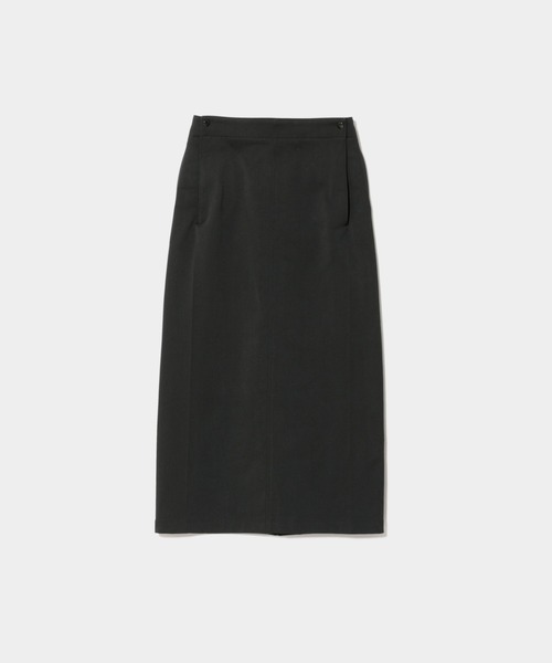 beautiful people（ビューティフルピープル）の「nylon shrink sweat  straight sailorskirt（スカート・レディース・アイボリー/ブラック・38）」の2枚目の写真