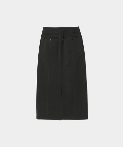 beautiful people（ビューティフルピープル）の「nylon shrink sweat  straight sailorskirt（スカート・レディース・アイボリー/ブラック・38）」の3枚目の写真