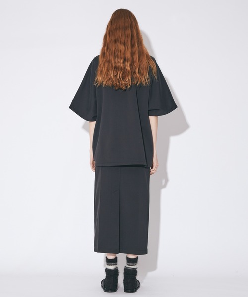 beautiful people（ビューティフルピープル）の「nylon shrink sweat  straight sailorskirt（スカート・レディース・アイボリー/ブラック・38）」の13枚目の写真