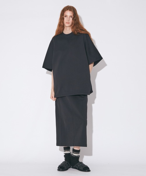 beautiful people（ビューティフルピープル）の「nylon shrink sweat  straight sailorskirt（スカート・レディース・アイボリー/ブラック・38）」の14枚目の写真