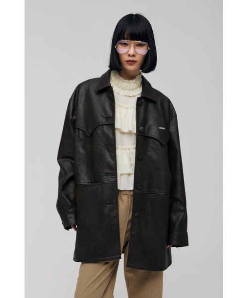 Faux Leather Jacket 【公式通販】