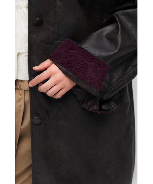 FELICITY(フェリシティ)の「Faux Leather Jacket(その他アウター・レディース・ダークブラウン・2)」の12枚目の写真