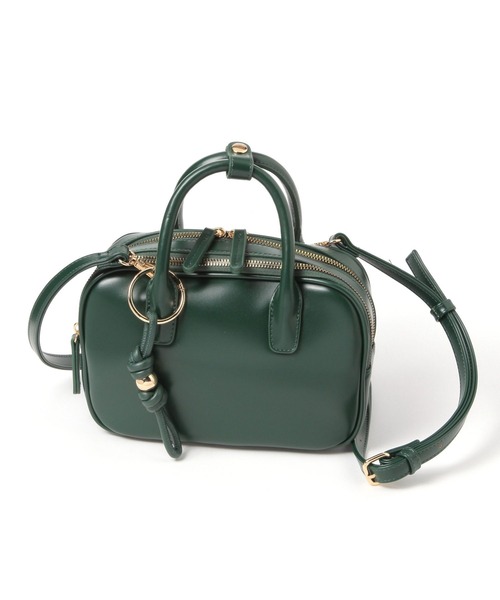 studio CLIP（スタディオクリップ）の「チャーム付き2ROOMボストンバッグ（トートバッグ・レディース・ブラック/ブラウン/グリーン/アイボリー・FREE）」の13枚目の写真