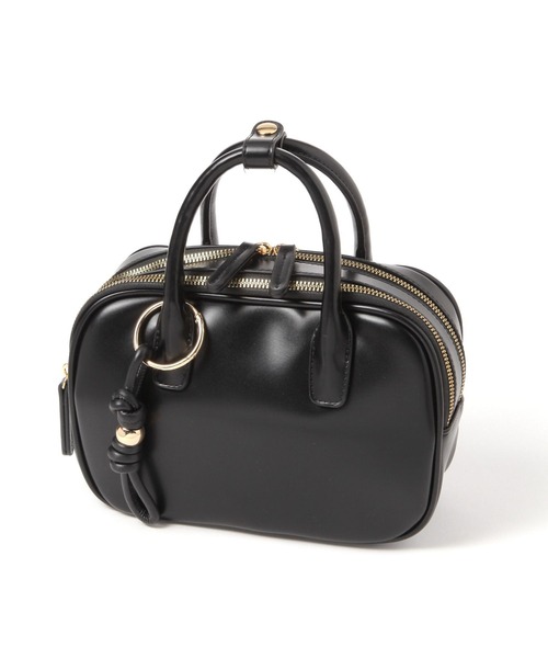 studio CLIP（スタディオクリップ）の「チャーム付き2ROOMボストンバッグ（トートバッグ・レディース・ブラック/ブラウン/グリーン/アイボリー・FREE）」の15枚目の写真