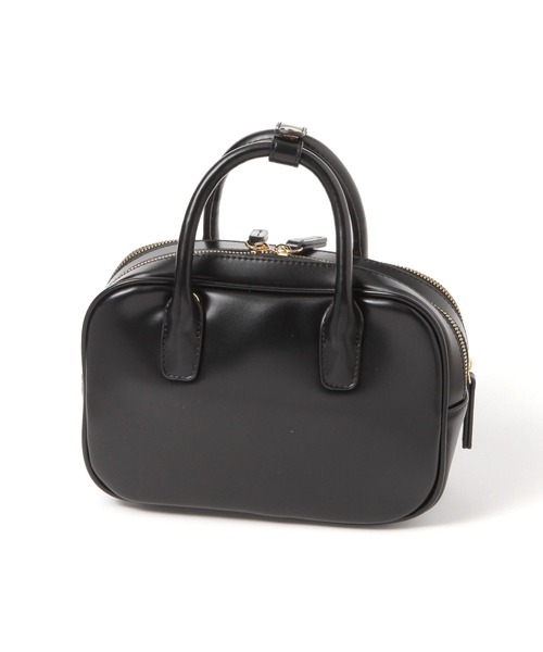 studio CLIP（スタディオクリップ）の「チャーム付き2ROOMボストンバッグ（トートバッグ・レディース・ブラック/ブラウン/グリーン/アイボリー・FREE）」の17枚目の写真