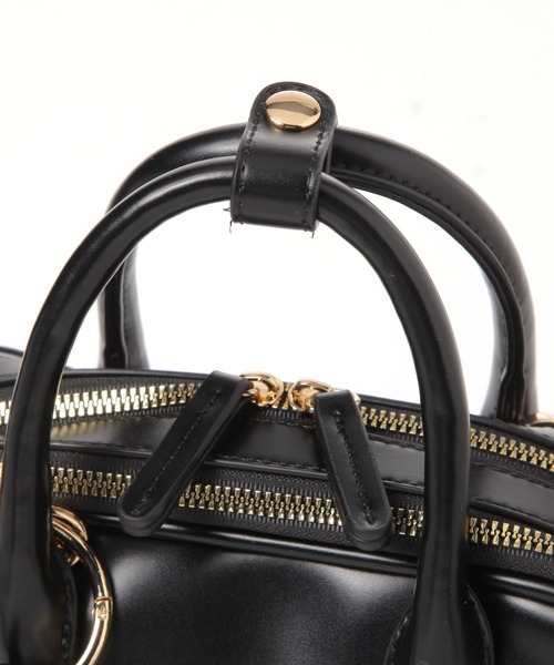 studio CLIP（スタディオクリップ）の「チャーム付き2ROOMボストンバッグ（トートバッグ・レディース・ブラック/ブラウン/グリーン/アイボリー・FREE）」の19枚目の写真