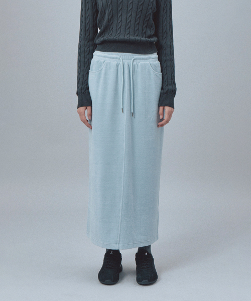 Rest&Recreation(レストアンドレクリエーション)の「VELVET MAXI SKIRT - SKY BLUE(スカート・レディース・その他・ONE)」の5枚目の写真