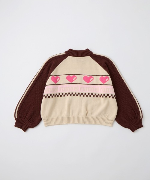 rumnel:(ルムネル)の「ハートジップニットブルゾン / heart zip knit blouson(ニット/セーター・レディース・グレー系/ピンク系/ホワイト系・FREE)」の22枚目の写真