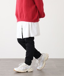 Ree&Mee（リーアンドミー）の「Ree&Mee 暖か 裏起毛 ストレッチ スウェットパンツ レギパン ウエスト調整ひも付き レギンスパンツ（レギンス/スパッツ）」