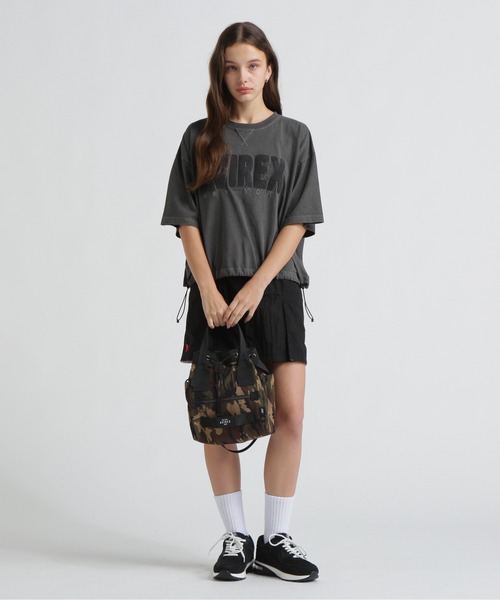 AVIREX（アヴィレックス）の「《直営店限定》RIPSTOP MINI SHOULDER BAG/リップストップ ミニショルダーバッグ（ショルダーバッグ・レディース・カモフラージュ/ブラック/セージグリーン・F）」の4枚目の写真