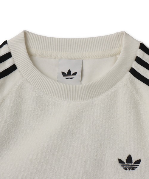 adidas(アディダス)の「adidas TERRY TOWEL CALI TEE / アディダス テリー タオル カリ ティー(Tシャツ/カットソー・レディース・ホワイト・S/M/L)」の3枚目の写真