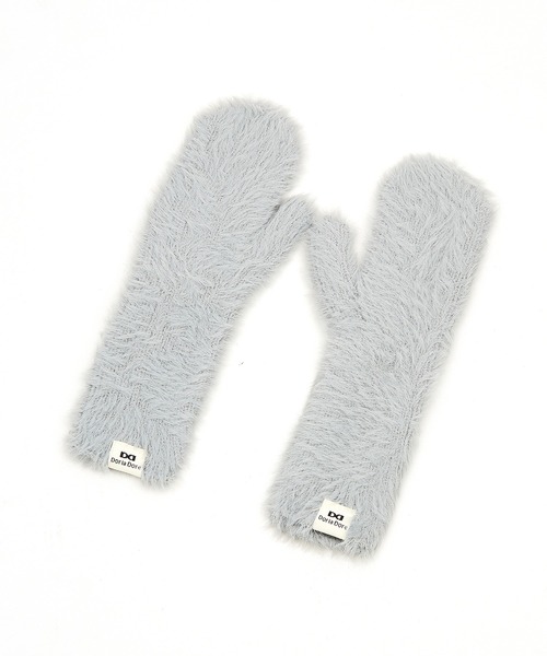 an meets zakka(アンミツザッカ)の「an meets zakka シャギーファーニットミトングローブ(手袋・レディース・グレー/ベージュ/ラベンダー/イエロー/ホワイト/グリーン/ライトグリーン/ピンク/レッド/ブラック/ライトブルー/ライトピンク・ONESIZE)」の4枚目の写真