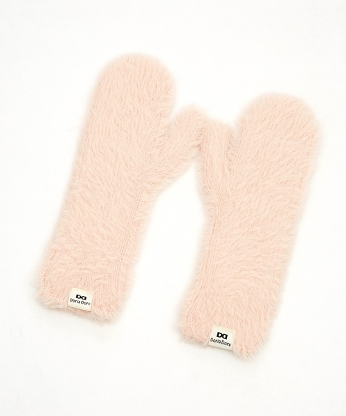 an meets zakka(アンミツザッカ)の「an meets zakka シャギーファーニットミトングローブ(手袋・レディース・グレー/ベージュ/ラベンダー/イエロー/ホワイト/グリーン/ライトグリーン/ピンク/レッド/ブラック/ライトブルー/ライトピンク・ONESIZE)」の11枚目の写真