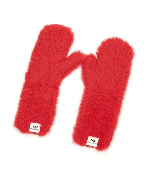 an meets zakka(アンミツザッカ)の「an meets zakka シャギーファーニットミトングローブ(手袋・レディース・グレー/ベージュ/ラベンダー/イエロー/ホワイト/グリーン/ライトグリーン/ピンク/レッド/ブラック/ライトブルー/ライトピンク・ONESIZE)」の12枚目の写真