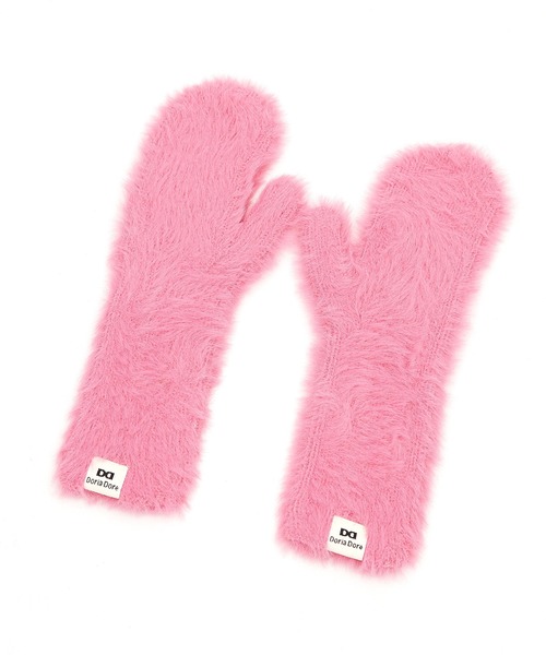 an meets zakka(アンミツザッカ)の「an meets zakka シャギーファーニットミトングローブ(手袋・レディース・グレー/ベージュ/ラベンダー/イエロー/ホワイト/グリーン/ライトグリーン/ピンク/レッド/ブラック/ライトブルー/ライトピンク・ONESIZE)」の10枚目の写真