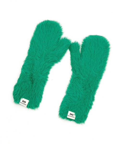 an meets zakka(アンミツザッカ)の「an meets zakka シャギーファーニットミトングローブ(手袋・レディース・グレー/ベージュ/ラベンダー/イエロー/ホワイト/グリーン/ライトグリーン/ピンク/レッド/ブラック/ライトブルー/ライトピンク・ONESIZE)」の6枚目の写真