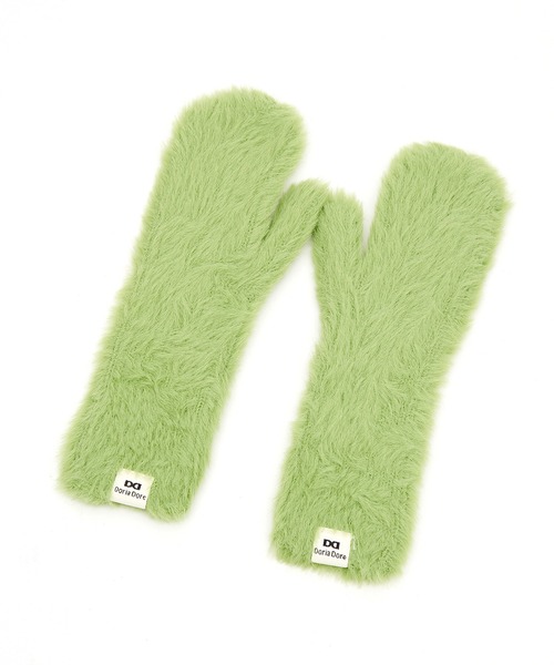 an meets zakka(アンミツザッカ)の「an meets zakka シャギーファーニットミトングローブ(手袋・レディース・グレー/ベージュ/ラベンダー/イエロー/ホワイト/グリーン/ライトグリーン/ピンク/レッド/ブラック/ライトブルー/ライトピンク・ONESIZE)」の7枚目の写真