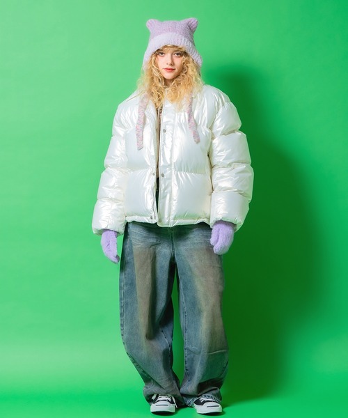 an meets zakka(アンミツザッカ)の「an meets zakka シャギーファーニットミトングローブ(手袋・レディース・グレー/ベージュ/ラベンダー/イエロー/ホワイト/グリーン/ライトグリーン/ピンク/レッド/ブラック/ライトブルー/ライトピンク・ONESIZE)」の21枚目の写真