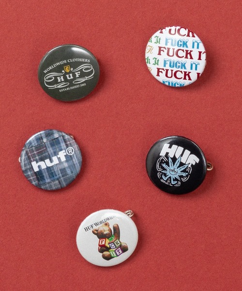 HUF(ハフ)の「PIN BADGE SET(バッジ・メンズ・マルチ・O/S)」の1枚目の写真