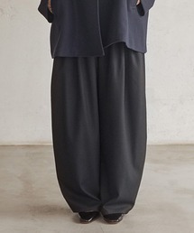 ツイードライクバレルパンツ[プチ・プラスサイズあり]