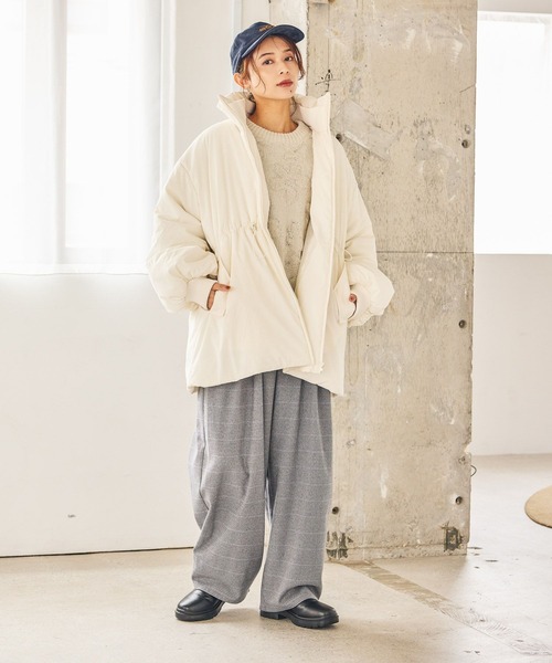 studio CLIP（スタディオクリップ）の「ツイードライクバレルパンツ[プチ・プラスサイズあり]（その他パンツ・レディース・ブラウン/その他1/その他2/ブラック・PF/ﾌﾘｰ(L)/LARGE/MEDIUM）」の10枚目の写真