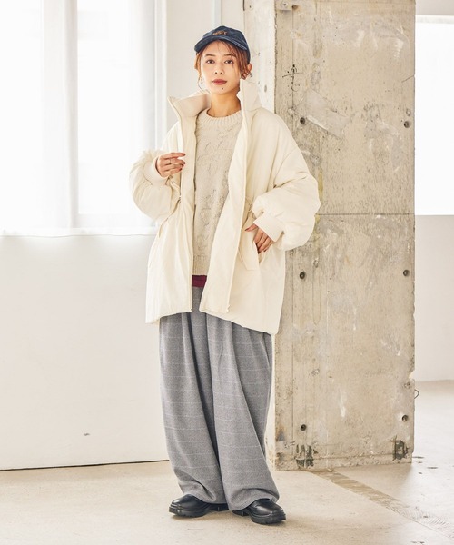 studio CLIP（スタディオクリップ）の「ツイードライクバレルパンツ[プチ・プラスサイズあり]（その他パンツ・レディース・ブラウン/その他1/その他2/ブラック・PF/ﾌﾘｰ(L)/LARGE/MEDIUM）」の11枚目の写真